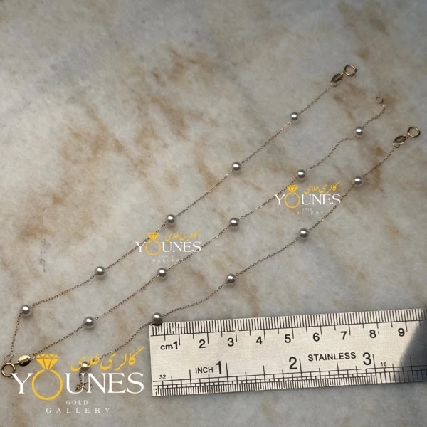 دستبند مروارید پرورشی طلا